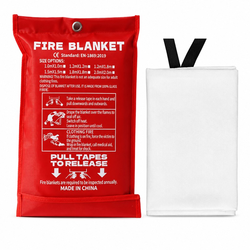 Emergency Fire Blanket for Home & Outdoor Safety – Fiberglass