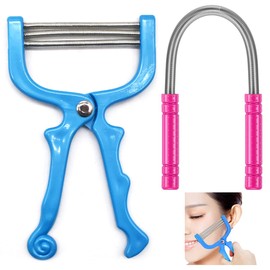 Regerly Facial Hair Remover, 2 Pieces Face Hair Remover, Epilator, Spring Face Hair Remover, Manual Epilator, Portable Hair Removal, Beauty Tool