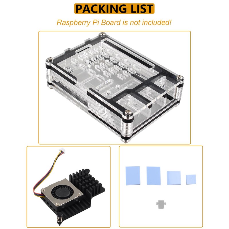 Generisch ZDE Acrylic Case with Active Cooler Fan 9 Layers