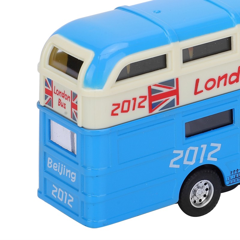 1:90 Children Double Layer Bus Toy Simulation Alloy Pull Back