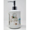 Caroline's Treasures WDK5764SOAP German Shepherd in Bathtub Ceramic Soap Dispenser