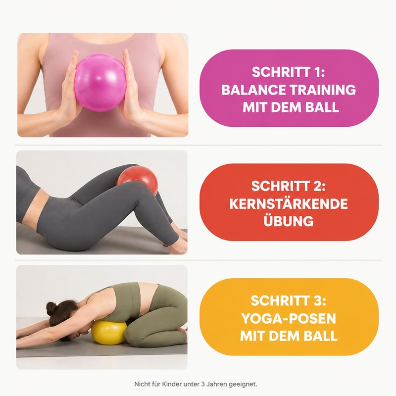 ATC Handels GmbH Gymnastika Soft Pilates & Yoga Ball -