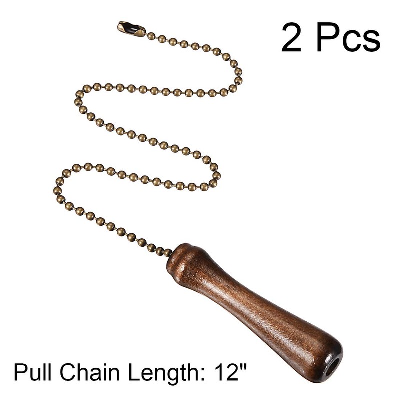 sourcing map Pack of 2 Wooden Columns Pendants 12 Inch