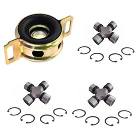Drive Shaft Center Support Bearing and U-Joints Kit Set Fit for 2005-2015 Toyota Tacoma 2WD 4WD Replaces 37230-0K040 5-213X