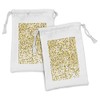 Ambesonne Abstract Fabric Pouch Set of 2, Party Celebration Themed