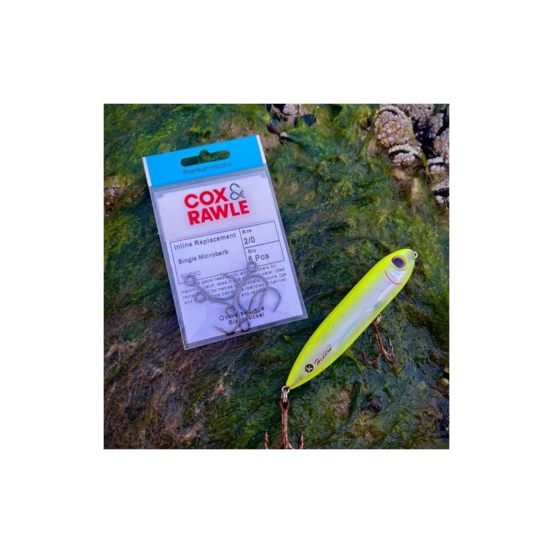Cox & Rawle Inline Replacment Lure Fishing Single Microbarb
