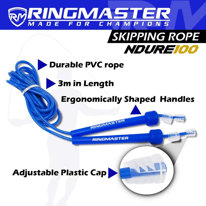 RingMaster Sports Ndure 1000 Jump Rope Skipping Adjustable PVC Fitness