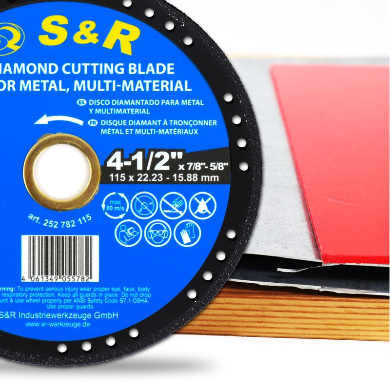 S&R Profesional Multi-Cut Cutting Disc 115 mm x 22.23 mm