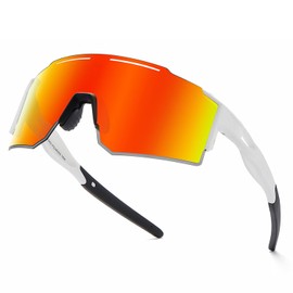 Sports Cycling Polarized Sunglasses for Men and Women, UV 400 TR90 Protection Sunglasses for Cycling, Skiing, Driving (C2)