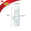 Command Medium Utility Hooks, White, 2-Hooks, 4-Strips, Organize Damage-Free