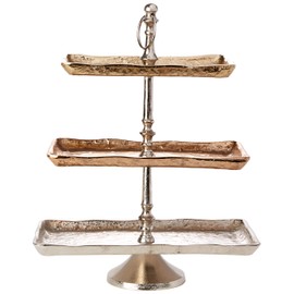 TIC Collection Calia Rectangle Plate Stand 3 Tiered Tray
