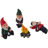 Exciting Secret Fairy Drunk Gnomes Set With Camp Fire -