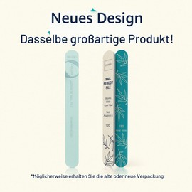 Onsen Secret Japanese Nail File - Professional Nail Files in 6 Pack, Double Sided Natural and Acrylic Nail Files - 120/180 Grit - Disposable Salon Smooth, Best Nail File for Nails