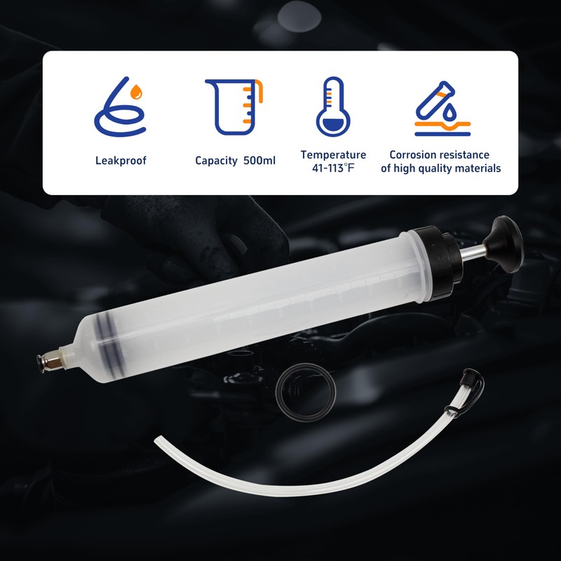 500CC Fluid Extractor, Automotive Fluid Extractor Pump Manual Fuel Suction