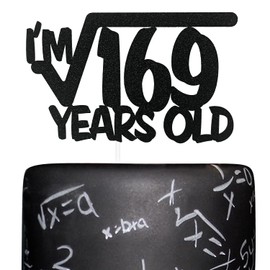Decoración para tarta con diseño de raíz cuadrada de 169 años, decoración para tartas de 13 cumpleaños, para amantes de las matemáticas, ciencias, cumpleaños