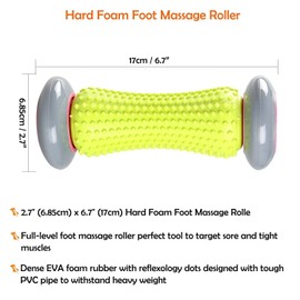 Beupro Foot Massage Roller, Muscle Roller Stick for Plantar Fasciitis Recovery and Tight Muscles Relax