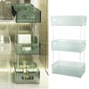 Acrylic Bathroom Storage Rack 3 Tiers Bathroom Counter Organizer Countertop