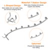 HARFINGTON 10pcs Pegboard Waterfall Hook Shelving Hooks 10.63" Stainless Steel