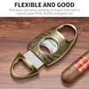 Cigar Cutter Double Sharp Blade Carving Cutter for Straight Cut