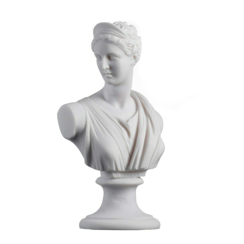 Artemis Diana Bust Greek Statue Nature Moon Goddess 8.66"