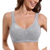 HACI Women's Comfort Cotton Bra Plus Size Everyday Non Padded