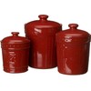 Signature Housewares Sorrento Set of 3 Ruby 36oz, 48oz, 80oz