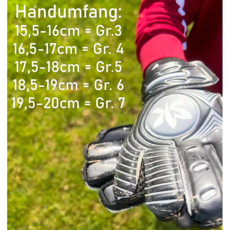Sportswear Kingdom Football Children's Junior Goalkeeper Gloves with Abrasion-Resistant Coating
