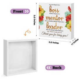 Boss Lady Gifts for Women Boss Lady Office Desk Decor Wooden Sign Decoration for Home Office Shelf Table Decor Christmas Birthday Going Away Thank You Gifts for Female Boss Leader Mentor