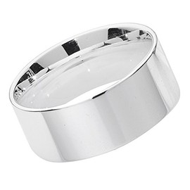 925 Sterling Silver 8mm Flat Court Comfort Men/Ladies Wedding Band/Ring WJS13902RST