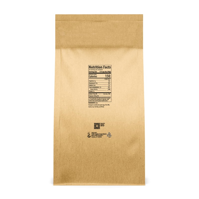 Pure Original Ingredients Steel Cut Oats (5 lb) Irish Oatmeal,