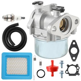 CARBBIA 675 190cc Carburetor Kit with Air Filter Fuel Filter Spark Plug Extended Compressed Spring Fuel Line Screw Gasket Compatible with Gold 6.25 6.75 HP MRS Push Mower 699056 790849 675 190cc Carb