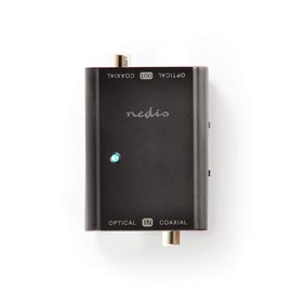 Nedis ACON2502AT Digital Audio Converter | 2-way - Digital RCA (S/PDIF) + TosLink | Digital RCA (S/PDIF) + TosLink