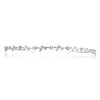 Flexible Elegant Vine Design Headband Tiara - Silver Plated Clear