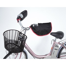 Kawasumi Seisakusyo, Handle Cover, KW - 784BK, All Seasons, Compatible with Electric Assist Bikes, Black