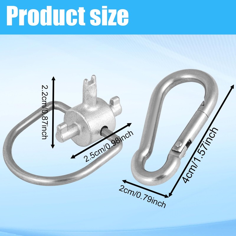 2pcs Locking Cap Key for 410A & R22 Refrigerant, Multi-Function