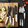 Keewah 19 Pieces Kitchen Knife Set, 15 Stainless Steel Knives