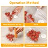 60‑Pack Vacuum Sealer Bags for Food, Reusable Clear Plastic Food