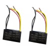 Star 2 Piezas Capacitor Triple 4.5uf-5uf-6uf Ventilador De Lujo