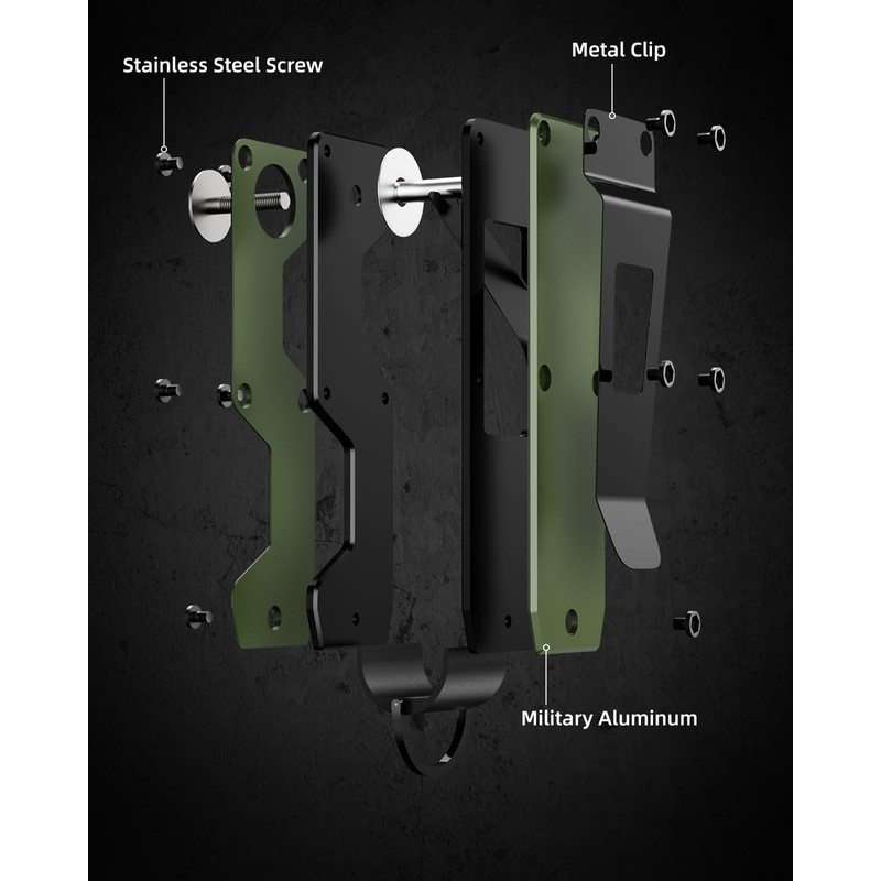 MINBERAND Key Organizer Compact Key Holder Metal Key Chain Minimalist