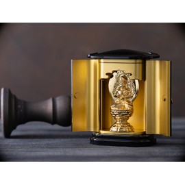 Buddha Statue Dainichi Nyorai (Pure Gold Plated) with PC Kitchen Buddha Statue: Keiaki Watanabe, Original Model _ (born in the year of the Month, 1918), Zodiac Zodiac Sign, Protection Honzon, Takaoka