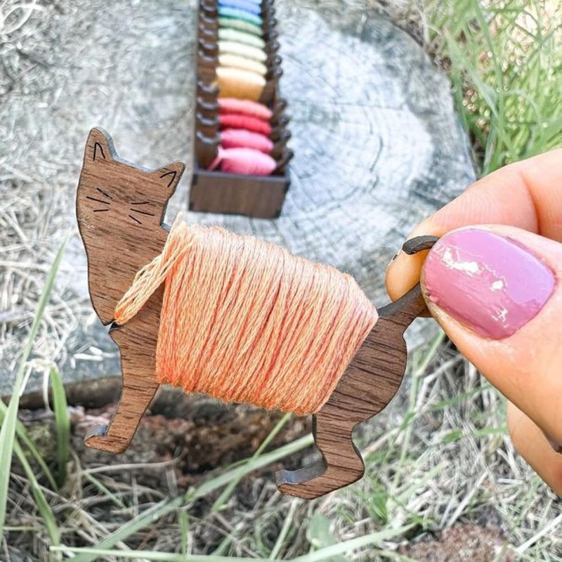 Ieron Wooden Animal Bobbin Set Creative Animal Bobbin Set Design