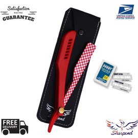 SHARPEND PROFESSIONAL STRAIGHT CUT THROAT SHAVING RAZOR BARBER SALON SHAVETTE +10 BLADES