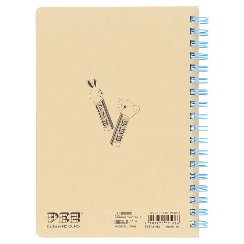 Sunstar Bungu S2642182 PEZ Notebook, W Ring, B6, A Pattern