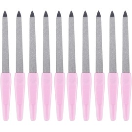 Nail File, Diamond Nail File, 11 Packs Professional Nail File, Double Nail File, Metal Manicure with Non-Slip Handle, Nail File for Manicure