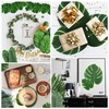 xinlong 78 Pcs 8 Kinds Fake Leaves Artificial Leaves Big