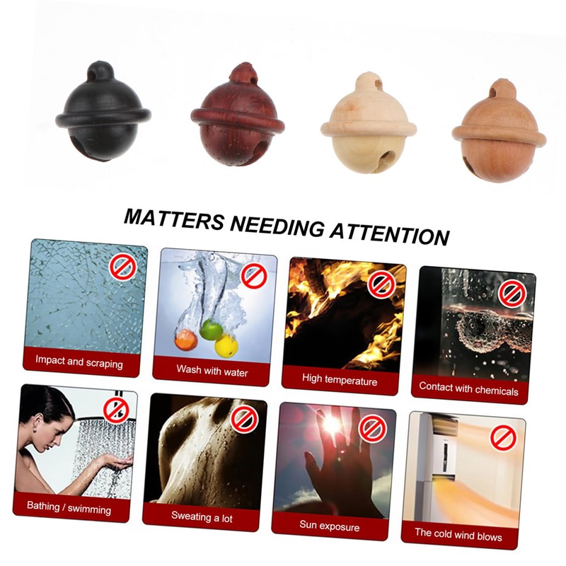 Hohopeti 4pcs Mini Bells Small Decorative Bells for Crafts for