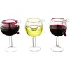 Kurt Adler 2-1/2-Inch 2-3/4-Inch Glass Wine Cup Ornament, Set of
