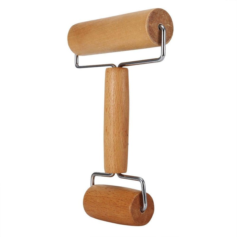Dough Baker Roller Set Wooden Rolling Pin Baking Kitchen Utensils