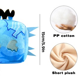 POPOYU Blox Fruits Plush Toy, Blox Fruits Cuddly Toy, Plush Soft Stuffed Toy Cushion, Cartoon Fox Blox Fruits Plush Toy for Children Gifts, Bloxfruits Plush Figures for Fans Birthday Doll