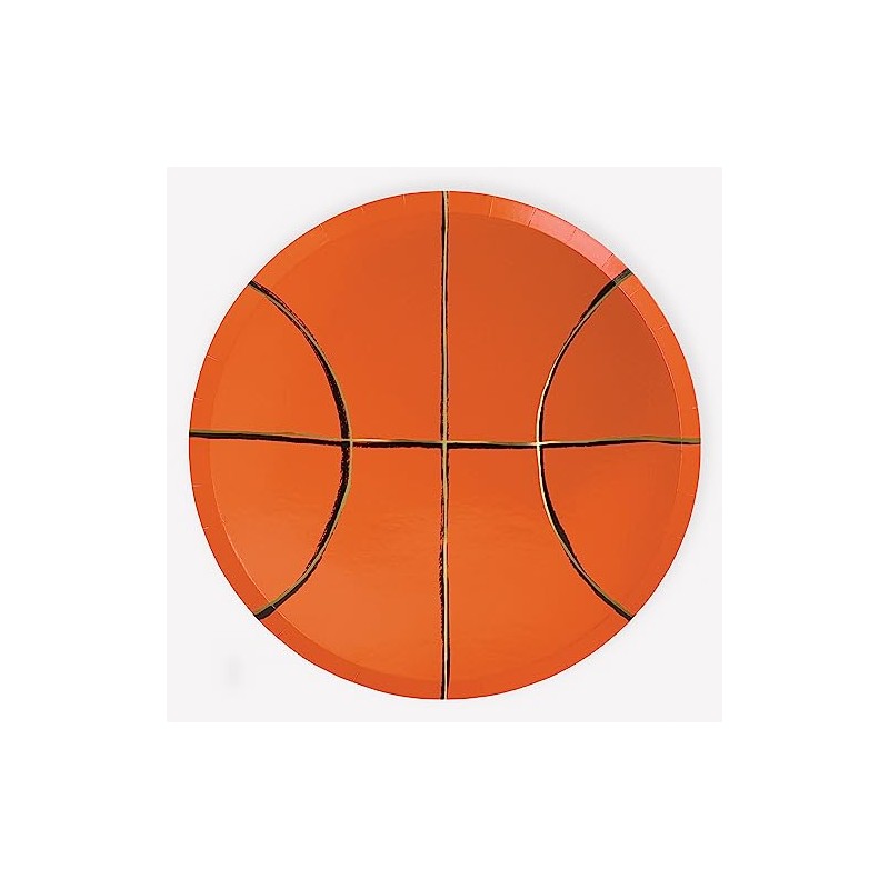 Meri Meri Basketball Plates (Pack of 8)